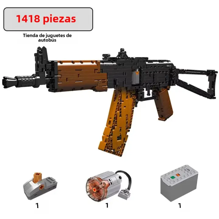 Juguetes De Construcción Para Niños AK-47 Múltiple Bloques De Plástico Compatible Con Lego Regalo Para Niños Y Adultos - 1