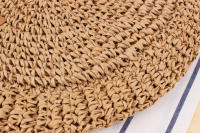 Bolso De Hombro Hecho a Mano Con Paja Vintage Bolso De Playa Redondo Bohemio Verano Casual Bolsa De Rattan Círculo Raffia Para Mujer - details 20