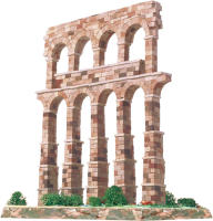 AEDES ARS - ACUEDUCTO DE SEGOVIA - AEDES ARS -  ESCALA 1/135 - SET DE CONSTRUCCION A BASE DE PIEZAS DE CERAMICA - details 0