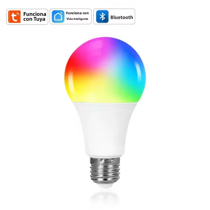 Bombilla LED Inteligente Tuya 220V E27 Bluetooth Con Control Remoto RF 2.4G Luz De Ambiente RGB Ampolleta Inteligente Para El Hogar - 1
