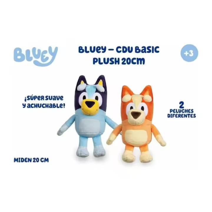 Peluche Bluey o Bingo 20 Cm Suave y Blandito Modelo Surtido - Marca Famosa - 1