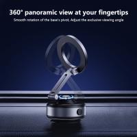 Soporte Movil Coche, Un soporte para teléfono con Sucker para Coche giratorio, retrácthil, plegable y con montaje magnético para teléfono giratorio de 360 °. Este soporte para teléfono con Sucker Eléctrica y montaje magnético - details 5