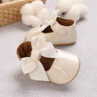 Zapatos De Princesa Para Bebé Niña En Lace Blanca Mocasines Con Lazo Y Borde Antideslizante De Goma Primera Calzado Para Caminar - details 79
