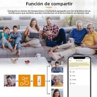 Sensor De Temperatura Y Humedad Zigbee WiFi Tuya Para Hogar Inteligente Compatible Con Alexa Y Google Assistant Monitor Remoto Por APP SmartLife - details 4