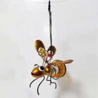 Lámpara De Insectos Voladores Solar Colgante Estatua De Metal Para Jardín Fuente De Luz Exterior Adorno Para Porche Y Jardín - details 2