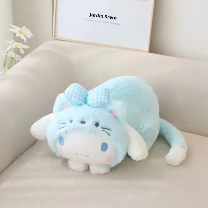 Muñeco De Peluche Sanrio Kawaii Kuromi My Melody Cinnamoroll Funda De Toalla De Papel Suave Relleno De Algodón PP Regalo Para Niños - 1