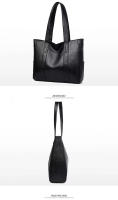 Bolso Grande de cuero para Mujer, cartera Clásica de un solo hombro, Color sólido, Simple, informal, Gran capacidad - details 4