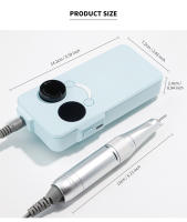 Set De Taladro Eléctrico Para Uñas 40000RPM Profesional Maquina De Afilar Uñas Con Herramientas Portátiles Para Salon De Uñas En Casa - details 7