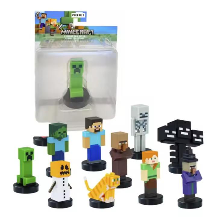 Minecraft Pack 1, Figura con Sello de 5 cm, Modelos Surtidos - 1