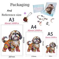 Rompecabezas De Madera Para Perros Forma De Mariposa Juego Inteligente DIY Decoración De Hogar Para Adultos Y Niños - details 1