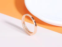 Anillo De Boda Para Mujer ZHOUYANG Clásico Con Cubic Zirconia Micro-insertos Color Rosa Oro Fina Joyería Para Compromiso Y Fiesta - details 7