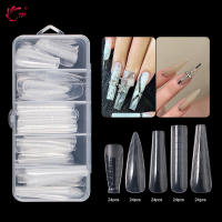 Set De 120 Piezas De Uñas Postizas Con Molde Doble Transparente Para Gel De Secado Rápido TP Molde Superior Para Extensión De Uñas - details 0