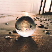 Bola De Cristal Transparente Para Fortuna 1PC Esfera De Cristal Reflector De Vidrio Decorativa Para Viajes Y Fotografía De Boda - details 5
