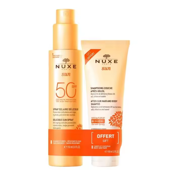 Nuxe Sun Solar Delicioso Spf50+ 150 ml + Regalo Champú Y Gel De Ducha After Sun 100 ml - 1