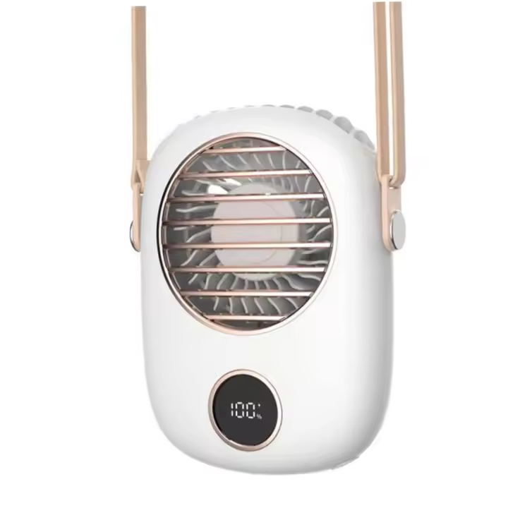 Mini ventilador portátil de mano digital LED - 1