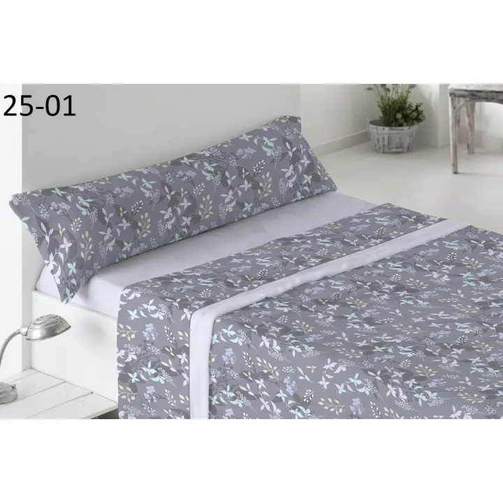 Juego de sábanas Nacarina 25 Azul Burrito Blanco - 1