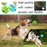 Juguete Interactivo Para Perros Pequeños Bola Elástica De Látex Para Masticar Y Limpiar Dientes Dispensador De Alimentos - details 10