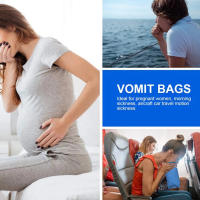 Bolsas De Vómito Desechables 1000ml Para Viaje Avión Síntomas De Enfermedad Bags De Náusea Para Niños Y Embarazadas - details 1