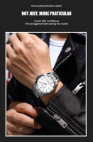 Reloj De Pulsera De Moda Para Hombre CURREN Ultrafino De Acero Inoxidable Resistente Al Agua Con Dial Luminoso Y Cierre De Pulsera - details 8
