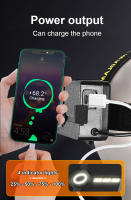 Linterna Frontal LED Recargable USB De Alta Potencia Con Sensor XHP300 Para Pesca Y Caza Luz De Mano Con Ajuste De Ángulo De 90° IPX6 Impermeable - details 13