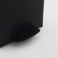 Cubo de basura o reciclaje 70L, VERTICAL, en 2 Compartimentos, Papelera para residuos, 76 cm de altura, fácil gestión, Negro - details 8