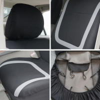 Cubiertas De Asiento De Coche Universal De Poliéster Tejido Transpirable Lavable Adecuado Para Coche Camión Van Suv Accesorios De Interior Para Coche - details 2