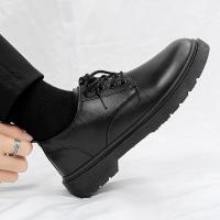 Zapatos Casuales Para Hombre De Cuero Transpirables Con Cordones Hechos a Mano Clásicos De Negocios Moccasins Planos Para La Venta Caliente - details 19