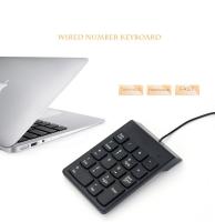 Teclado Numérico De Cable Mini 18 Teclas Para Portátil PC Y Escritorio Estilo Slim Compatible Con Laptop Y Desktop - details 1