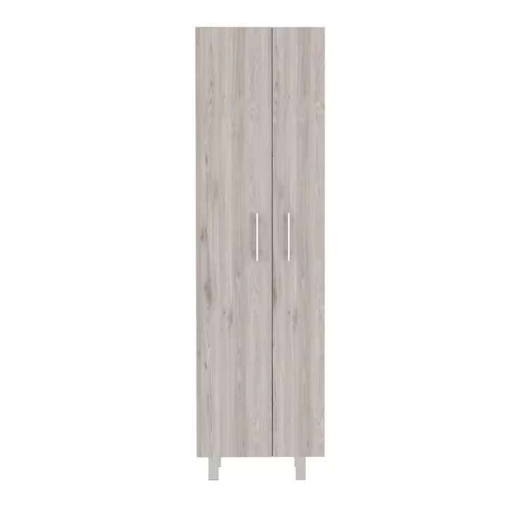TUHOME Gabinete de limpieza Nala, gabinete de doble puerta, cuatro patas, cinco estantes - 1