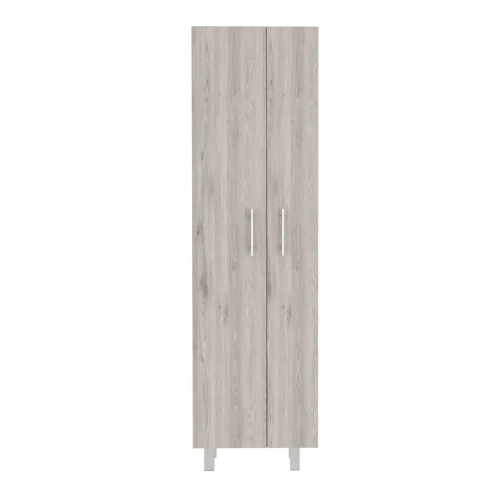 TUHOME Gabinete de limpieza Nala, gabinete de doble puerta, cuatro patas, cinco estantes - 1