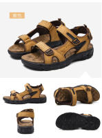 Nuevos Sandalias Para Hombre Con Suela Gruesa Y Capa Exposada De Cuero Genuino Casual Ligeros Zapatillas De Moda Con Cierre De Correa Y Suela De Goma - details 23