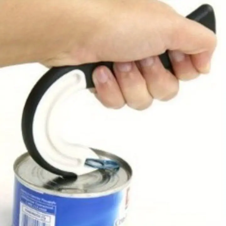 Abrigo De Botellas Y Lata 1Pcs Herramienta De Apertura De Latas Y Botellas Esencial Para Cada Familia Acero Inoxidable Y Plástico - 1