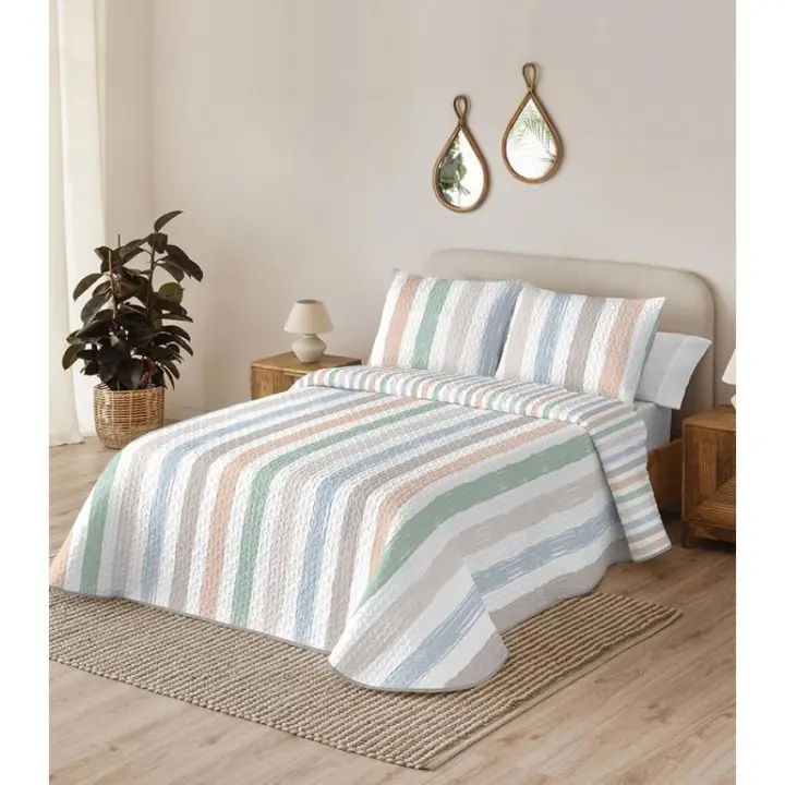 Colcha Bouti Serena Cody Reversible – Diseño Moderno, Suave y Colorido para tu Dormitorio 🌟✨ - 1