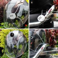 Cerradura De Combinación Inteligente Para Casco De Motocicleta Con Teclado De Alambre Extensible Cerradura Antirrobo - details 7