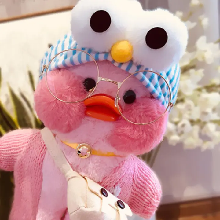 Muñeco De Peluche De Duck 30cm Con Ácido Hialurónico Y Accesorios De Lalafanfan Juguete Suave Para Adultos Unisex - 1