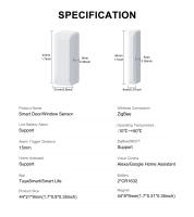 Sensor De Contacto Inalámbrico Girier Tuya ZigBee Para Seguridad Doméstica Compatible Con Home Assistant ZigBee2MQTT - details 11