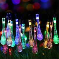 Luces De Cadena Solar De Gotas De Agua Impermeables Para Decoración Al Aire Libre Guirnalda De Hadas Para Navidad Boda Fiesta Jardín - details 13