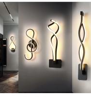 Lámpara De Pared Moderna LED Para Sala De Estar Y Dormitorio Iluminación Interior De Armario Decoración De Hogar Lámpara De Noche Incluida Montaje En Pared Material Metálico Y Plástico - details 4