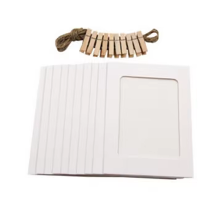 10pcs Marco De Papel Combinado Con Clip Para Fotos DIY Estilo Clásico Marco De Pared Para Fotos Y Álbum De Fotos Decoración Para El Hogar Y Manualidades - 1