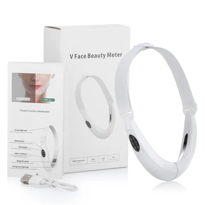 Dispositivo De Lifting Facial EMS Con Terapia De Luz LED Y Masaje Vibratorio Para Adelgazamiento Del Rostro Y Eliminación De Doble Mentón Máquina De Belleza Para El Rostro - 1