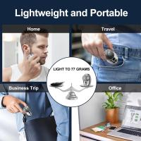 Mini Shaver,Electric Razor for Men with LCD Display,Portable Pocket Size Beard Trimmer,Cordless Rechargeable Rotary Shavers - details 2