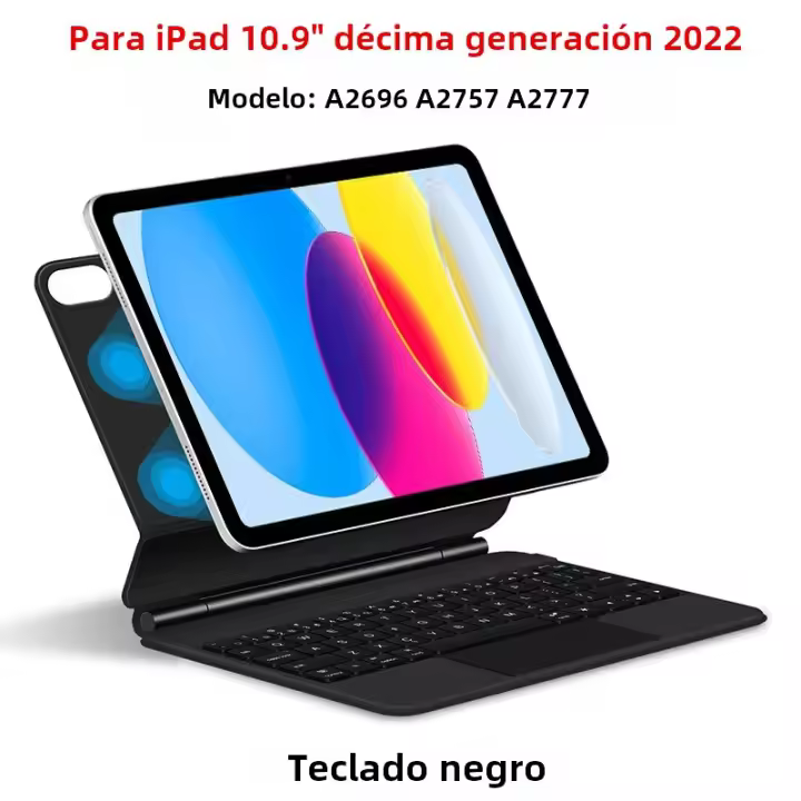 Teclado Mágico Para iPad Air 11 2024 pro 11 Air 6 5 4 Funda Con Trackpad Flechazos Flotantes Cubierta Para iPad 10 Generación - 1