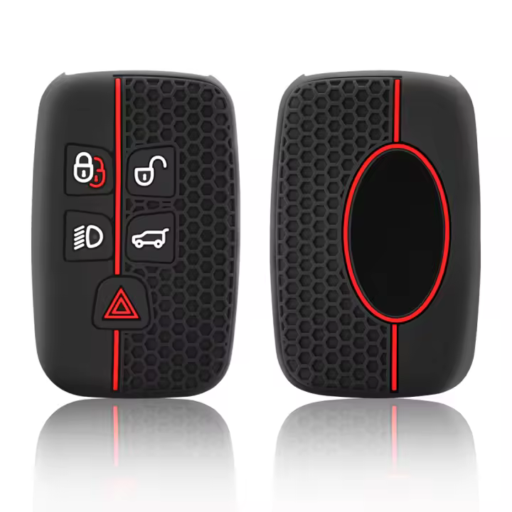 Funda De Llave De Coche En Silicona Para Land Rover A9 Range Rover Sport Evoque Discovery Freelander Protector De Porta-clés Con Estuche De Carcasa - 1