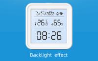 Sensor De Temperatura Y Humedad Zigbee/WiFi Tuya Con Luz De Iluminación Interior Compatible Con Alexa Y Google Home Control Por Voz - details 0