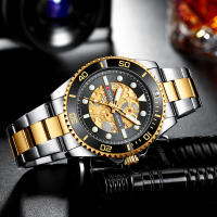 Reloj CURREN Para Hombre Diseño Mécanico Imitado En Acero Inoxidable Bandeja Luminoso Resistente Al Agua Estilo Casual Y Moda - details 13