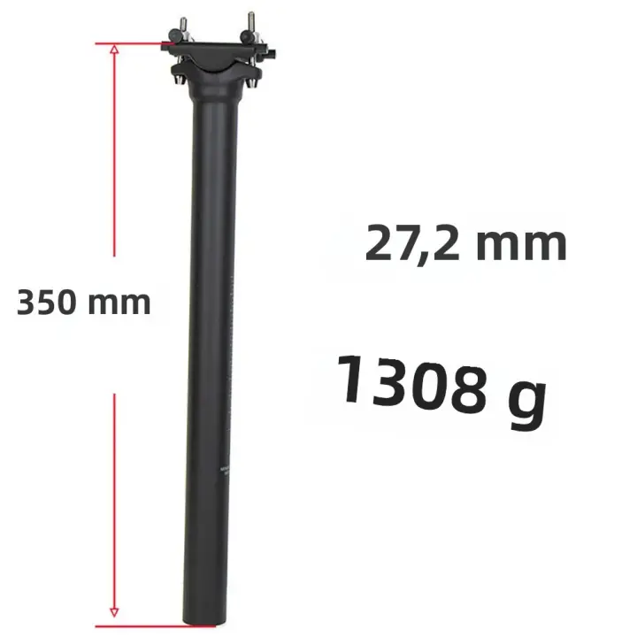 ELITA ONE Poste De Silla De Bicicleta De Carbono 27.2/30.9/31.6mm Para MTB/Road Con Tornillos De Titanio Luz Peso 130g Compatible Con Tubo De Silla - 1