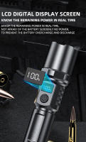 Linterna LED Recargable USB Multifuncional Con Zoom Telescópico Y Luz Brillante Para Exteriores Impermeable - details 10
