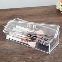 Caja De Acrílico Transparente Para Maquillaje Y Cosméticos Organizador De Almacenamiento Rectangular En Color Transparente - details 0