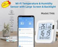 Sensor Inteligente De Temperatura Y Humedad Tuya WiFi Con Luz Trasera Compatible Con Alexa Google Assistant Para El Hogar Inteligente SmartLife - details 0