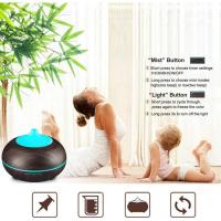 Difusor de aceite esencial de aromaterapia, Humidificador silencioso de niebla fría ultrasónico de grano de madera de 300ml, decoloración de lámparas LED de color y configuración de 4 temporizadores, apagado automático sin agua - details 1